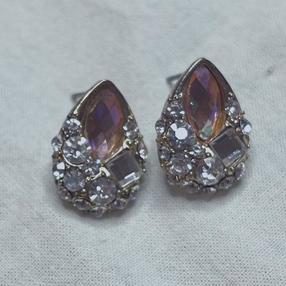 Rhinestone Stud Earrings
